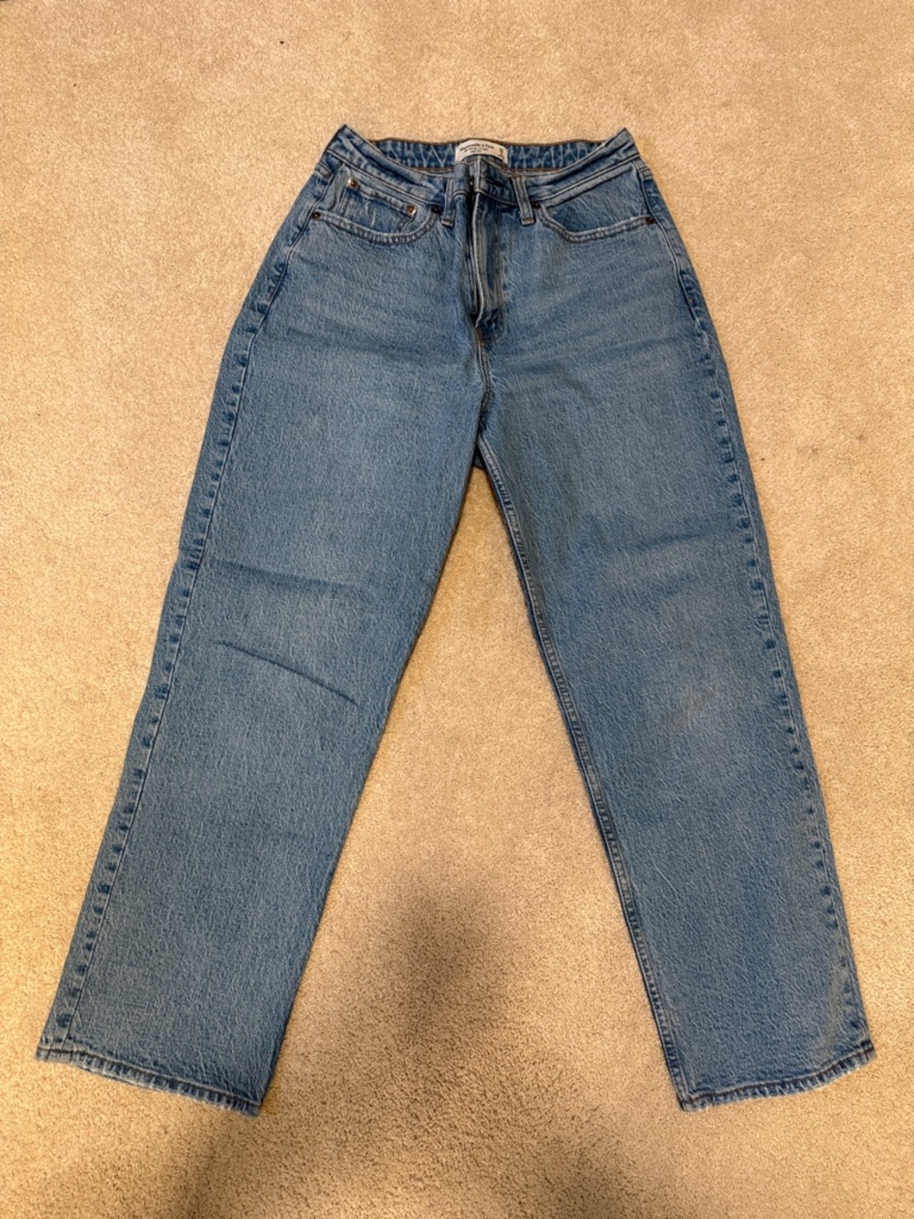 Abercrombie & Fitch Curve Love High Rise Vintage Straight